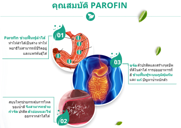 คุณสมบัติ PAROFIN